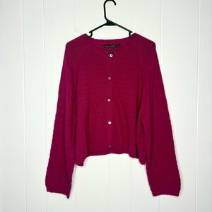 Gudrun Sjoden Pink Cardigan Sweater